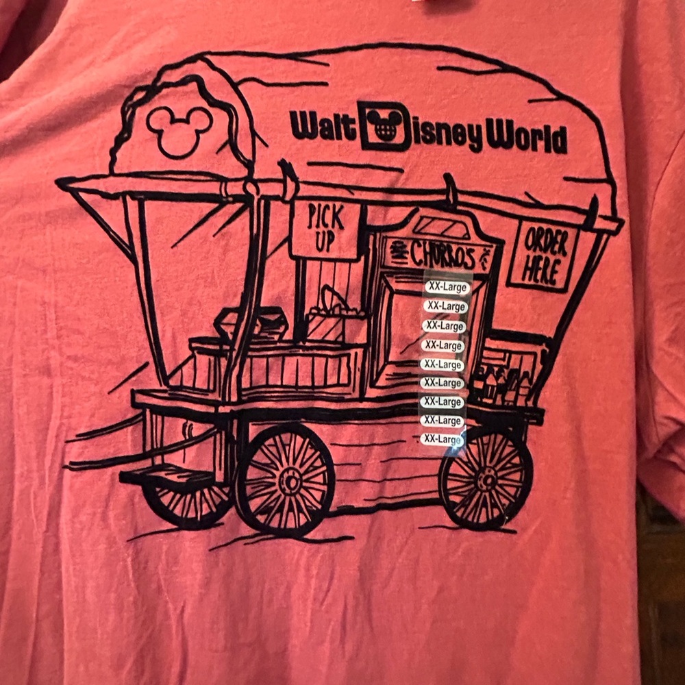 Disney churro cart t shirt 2xl NWT